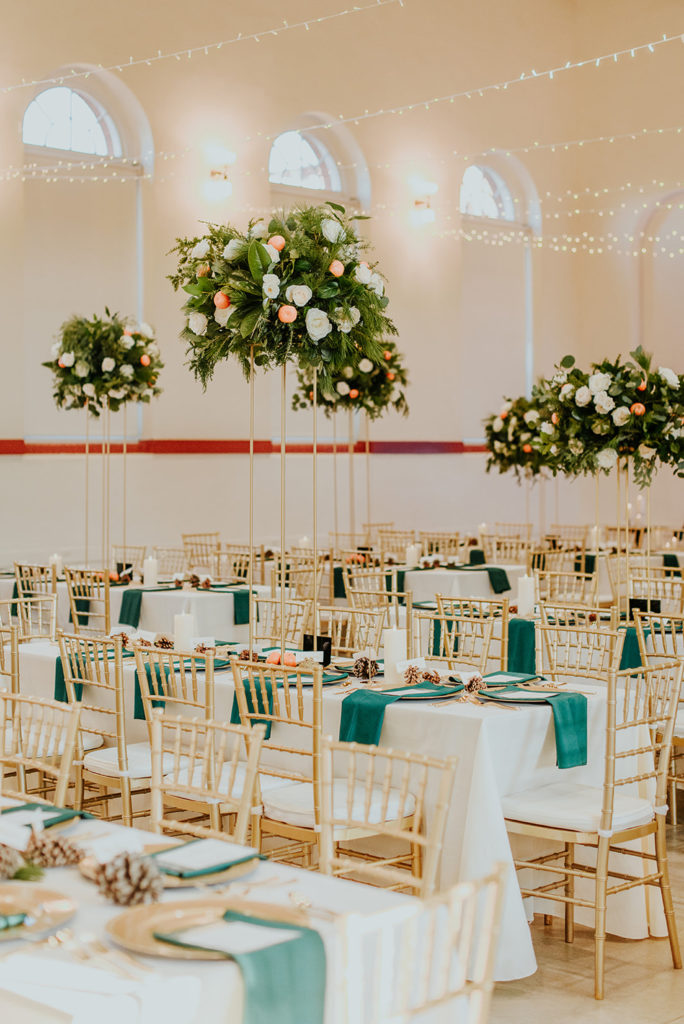 Capitol Hill Wedding Reception guest tables