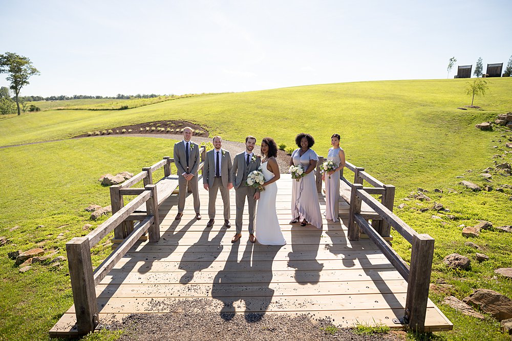 Wedding party portraits at Stone Tower Winery