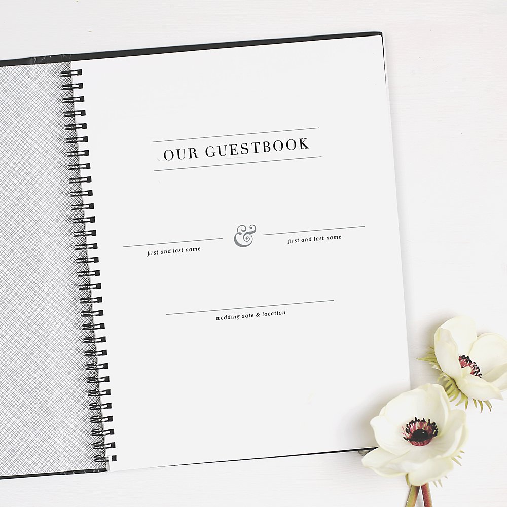 custom wedding guestbook by Basic Invite